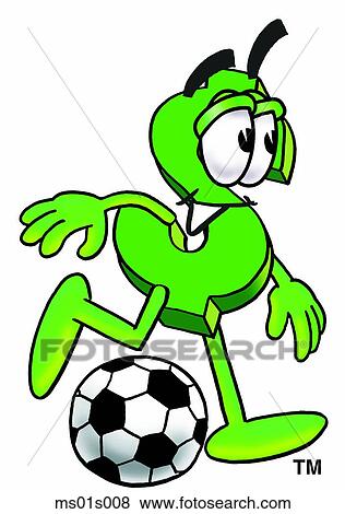 Dollar sign playing soccer View Large Clip Art Graphic Clip Art - Dollar sign playing soccer. Fotosearch