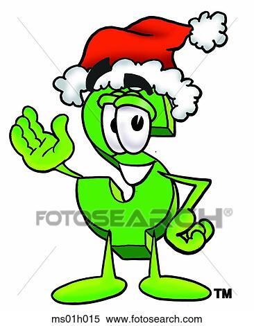Dollar sign santa View Large Clip Art Graphic Clipart - Dollar sign santa. Fotosearch