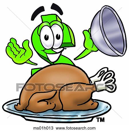 Dollar sign with turkey View Large Clip Art Graphic Clipart - Dollar sign with turkey. Fotosearch