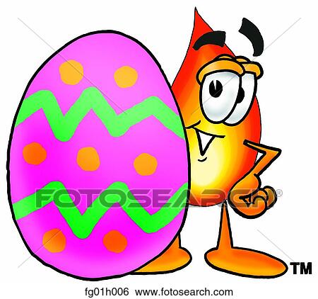 Flame and easter egg View Large Clip Art Graphic Clip Art - Flame and easter egg. Fotosearch