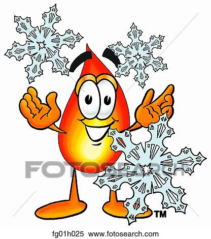 Flame in snow View Large Clip Art Graphic Clipart - Flame in snow. Fotosearch