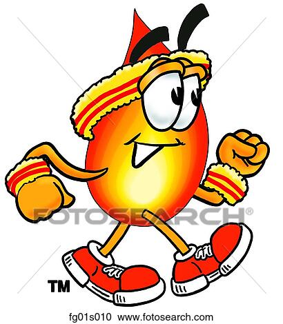Flame walking View Large Clip Art Graphic Clipart - Flame walking. Fotosearch