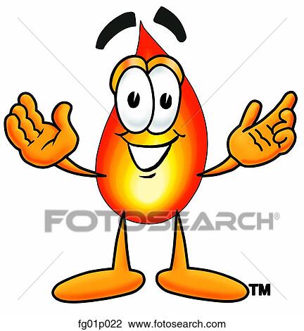 Flame with arms open View Large Clip Art Graphic Clipart - Flame with arms open. Fotosearch