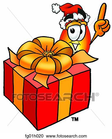 Flame with present View Large Clip Art Graphic Clipart - Flame with present. Fotosearch