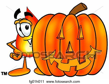 Flame with pumpkin View Large Clip Art Graphic Clipart - Flame with pumpkin. Fotosearch