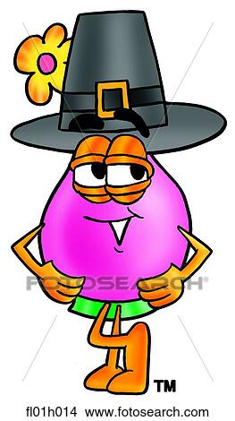 Clipart - Flowers pilgrim. Fotosearch