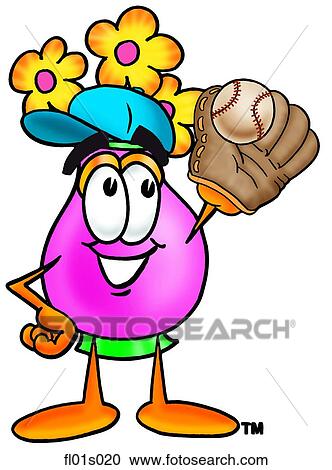 Clipart - Flowers playing Flowers. Fotosearch