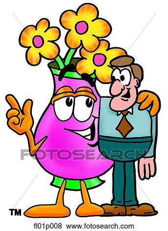 Flowers with a man View Large Clip Art Graphic Clip Art - Flowers with a man. Fotosearch