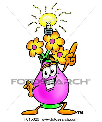 Flowers with bright idea View Large Clip Art Graphic Clipart - Flowers with bright idea. Fotosearch