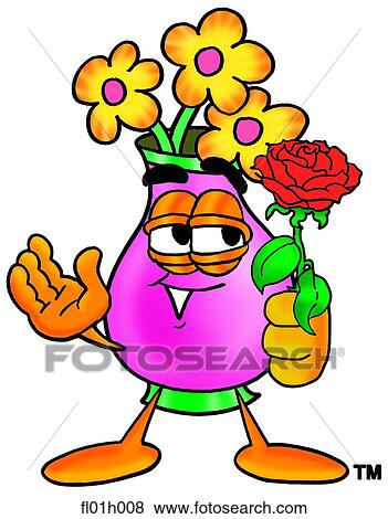 Flowers with rose View Large Clip Art Graphic Clip Art - Flowers with rose. Fotosearch
