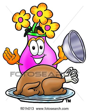 Flowers with turkey View Large Clip Art Graphic Clipart - Flowers with turkey. Fotosearch