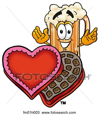 Beer mug and chocolates View Large Clip Art Graphic Clipart - Beer mug and chocolates. Fotosearch