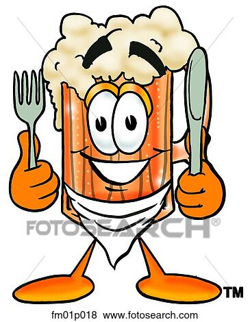 Beer mug eating View Large Clip Art Graphic Clip Art - Beer mug eating. Fotosearch
