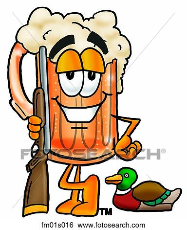 Beer mug hunting View Large Clip Art Graphic Clip Art - Beer mug hunting. Fotosearch