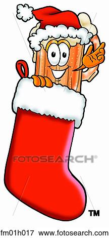 Clip Art - Beer mug in stocking. Fotosearch