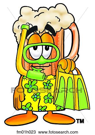 Beer mug in swim trunks View Large Clip Art Graphic Clipart - Beer mug in swim trunks. Fotosearch