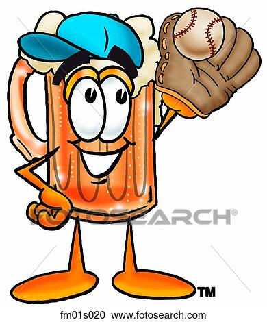 Clipart - Beer mug playing Beer mug. Fotosearch