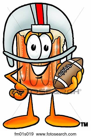 Clip Art - Beer mug playing football. Fotosearch