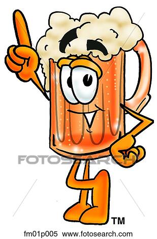 Beer mug pointing up View Large Clip Art Graphic Clipart - Beer mug pointing up. Fotosearch
