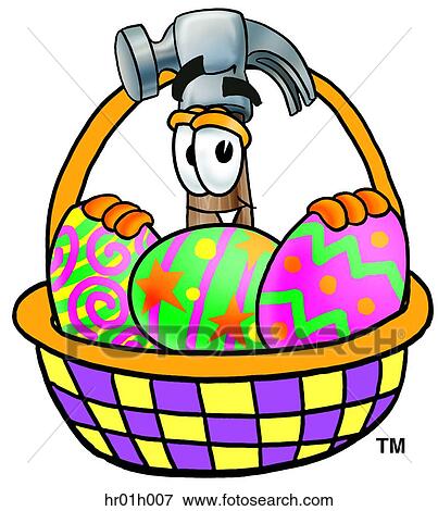 Hammer and easter basket View Large Clip Art Graphic Clip Art - Hammer and easter basket. Fotosearch