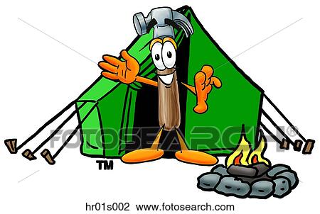 Hammer camping View Large Clip Art Graphic Clipart - Hammer camping. Fotosearch