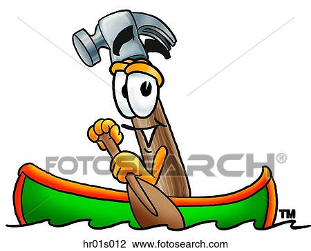 Hammer canoing View Large Clip Art Graphic Clipart - Hammer canoing. Fotosearch