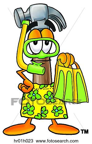 Hammer in swim trunks View Large Clip Art Graphic Clipart - Hammer in swim trunks. Fotosearch