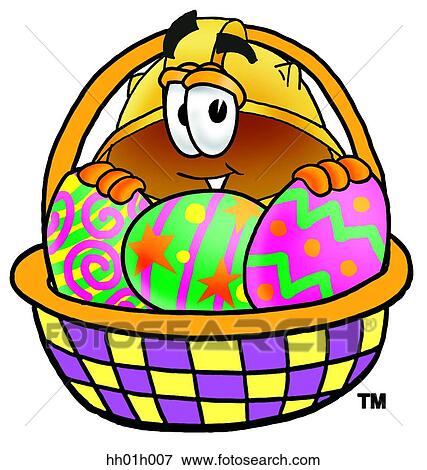 Hard hat and easter basket View Large Clip Art Graphic Clip Art - Hard hat and easter basket. Fotosearch