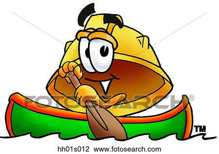 Hard hat canoing View Large Clip Art Graphic Clipart - Hard hat canoing. Fotosearch