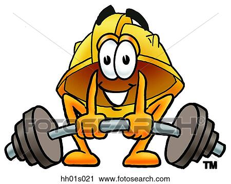 Hard hat lifting weights low View Large Clip Art Graphic Clipart - Hard hat lifting weights low. Fotosearch