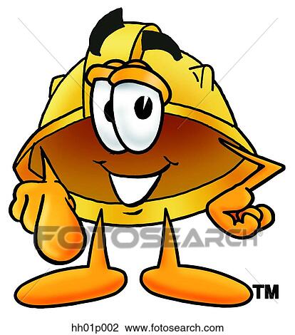 Clipart - Hard hat pointing at you. Fotosearch