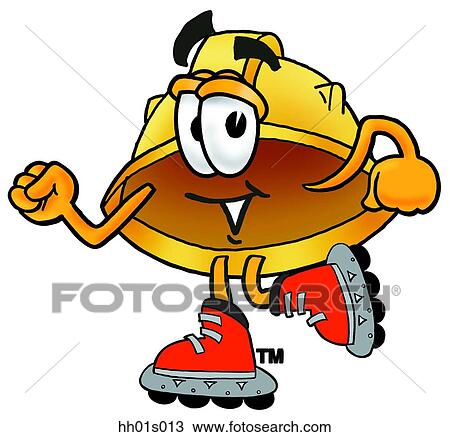 Hard hat roller blading View Large Clip Art Graphic Clipart - Hard hat roller blading. Fotosearch