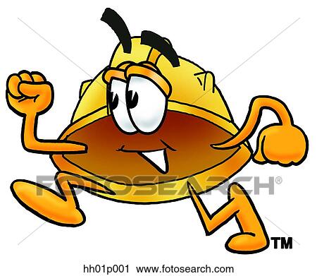 Hard hat running View Large Clip Art Graphic Clipart - Hard hat running. Fotosearch