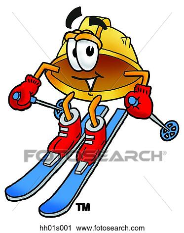 Hard hat skiing View Large Clip Art Graphic Clipart - Hard hat skiing. Fotosearch