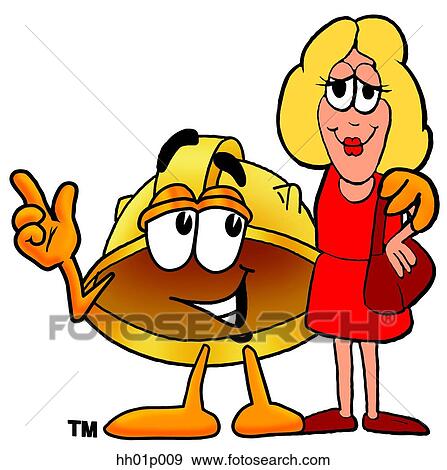 Hard hat with a woman View Large Clip Art Graphic Clip Art - Hard hat with a woman. Fotosearch