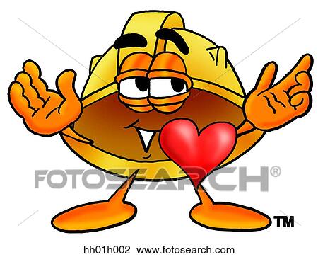 Hard hat with heart View Large Clip Art Graphic Clipart - Hard hat with heart. Fotosearch