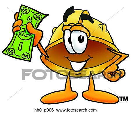 Hard hat with money View Large Clip Art Graphic Clip Art - Hard hat with money. Fotosearch