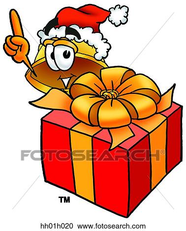 Hard hat with present View Large Clip Art Graphic Clipart - Hard hat with present. Fotosearch