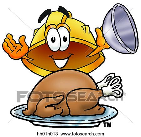 Hard hat with turkey View Large Clip Art Graphic Clipart - Hard hat with turkey. Fotosearch