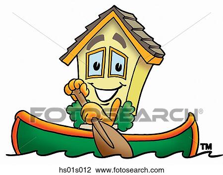 House canoing View Large Clip Art Graphic Clipart - House canoing. Fotosearch