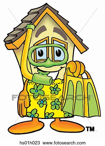 House in swim trunks View Large Clip Art Graphic Clipart - House in swim trunks. Fotosearch