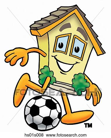 House playing soccer View Large Clip Art Graphic Clip Art - House playing soccer. Fotosearch
