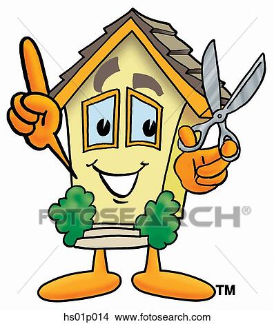 House with scissors View Large Clip Art Graphic Clipart - House with scissors. Fotosearch