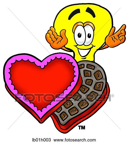 Light bulb and chocolates View Large Clip Art Graphic Clipart - Light bulb and chocolates. Fotosearch