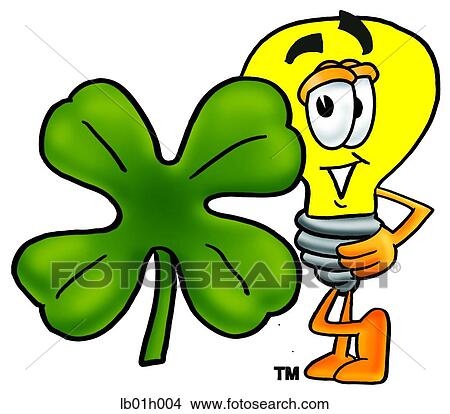 Light bulb and shamrock View Large Clip Art Graphic Clipart - Light bulb and shamrock. Fotosearch