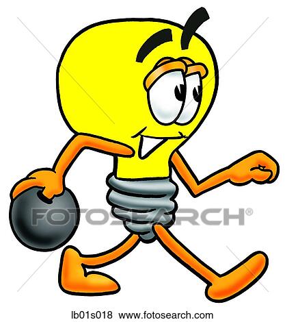 Light bulb bowling View Large Clip Art Graphic Clip Art - Light bulb bowling. Fotosearch