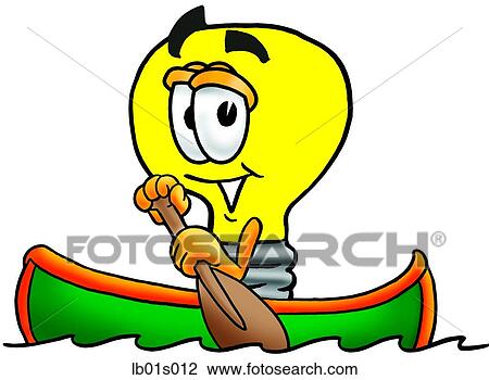 Light bulb canoing View Large Clip Art Graphic Clipart - Light bulb canoing. Fotosearch
