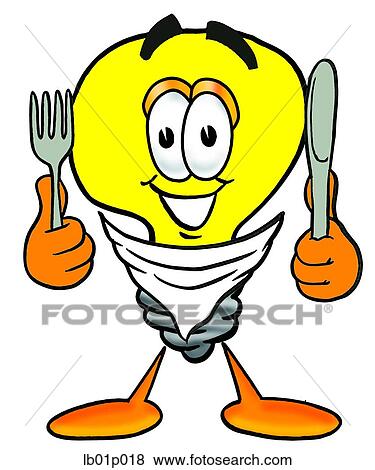 Light bulb eating View Large Clip Art Graphic Clip Art - Light bulb eating. Fotosearch