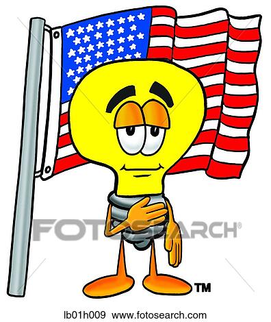 Light bulb saluting View Large Clip Art Graphic Clip Art - Light bulb saluting. Fotosearch