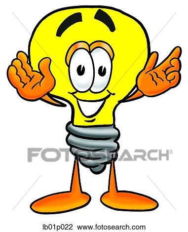 Light bulb with arms open View Large Clip Art Graphic Clipart - Light bulb with arms open. Fotosearch
